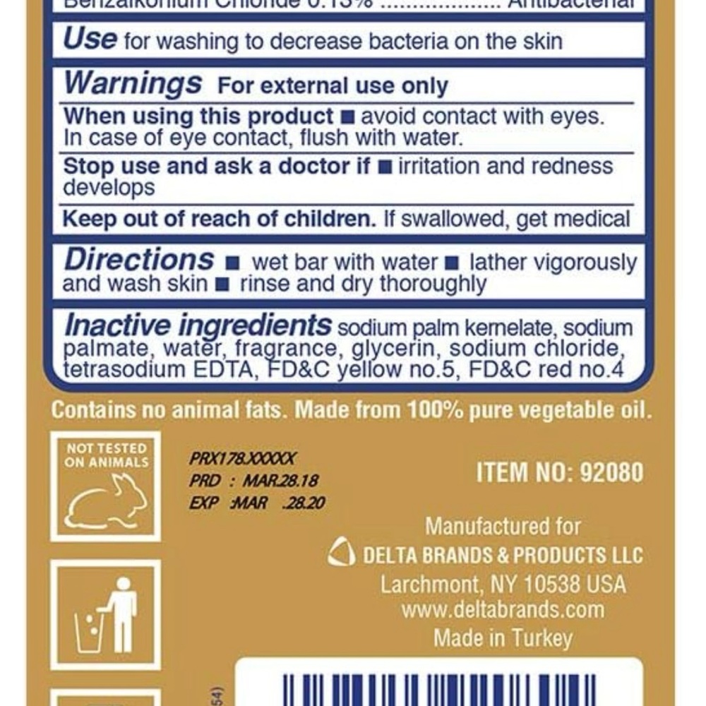 Personal Care Antibacterial Soap Long Lasting Deodorant Protection 10 Bars - Picture 5 of 6